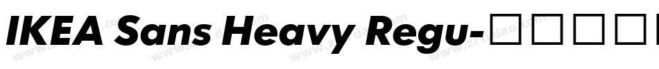 IKEA Sans Heavy Regu字体转换